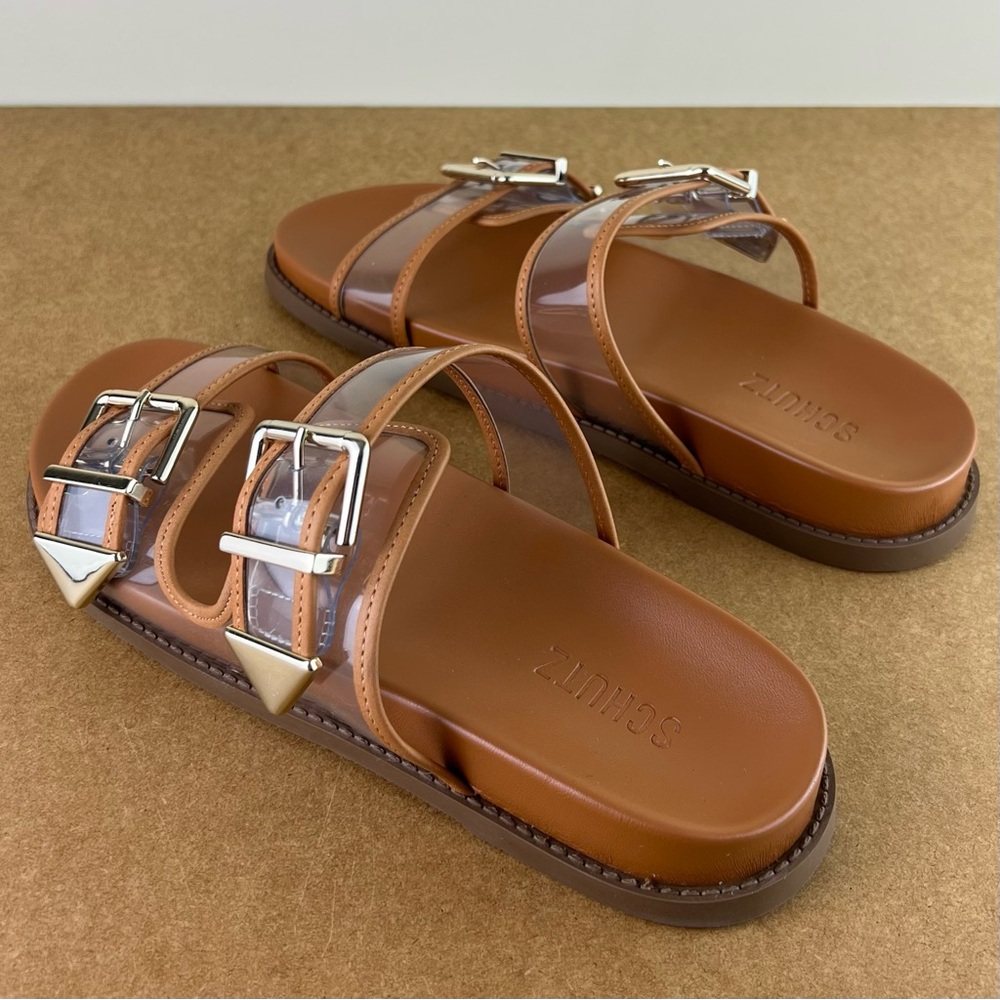 NEW SCHUTZ BROWN SANDALS - Picture 6 of 12